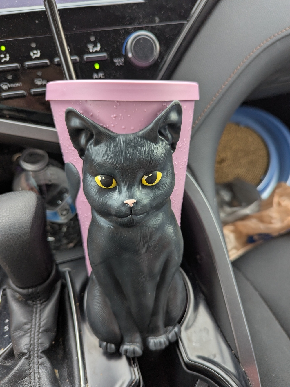 Practical magic movie collectible black cat gripper cup